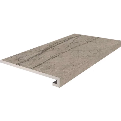 Ступень фронтальная клееная Kerama Marazzi Ифран матовая обрезная светло-бежевая KM6060G0341RGCF 60х33 см