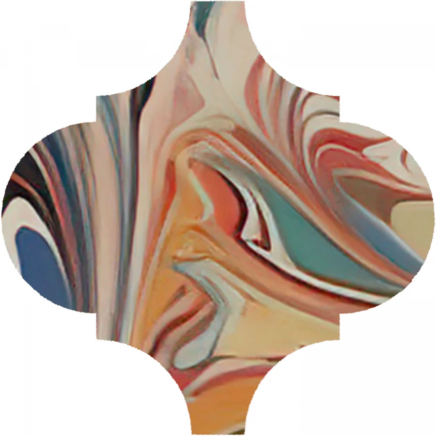 Декор Kerama Marazzi Арабески Венеция матовый красный VT/A625/65000 6,5x6,5 см