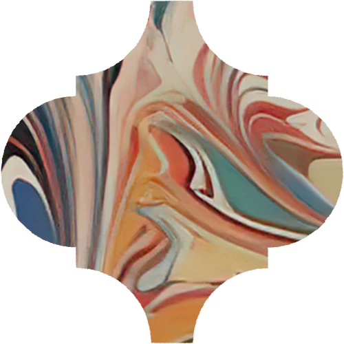 Декор Kerama Marazzi Арабески Венеция матовый красный VT/A625/65000 6,5x6,5 см