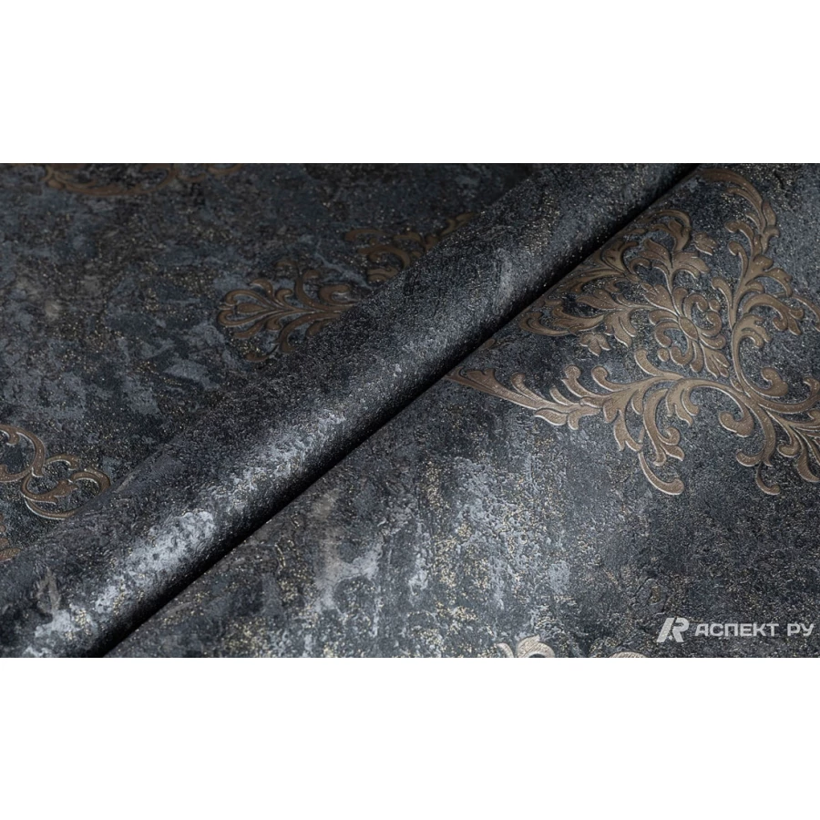 Обои флизелиновые Аспект Кармен черные 70570-42 1,06х10,05 м