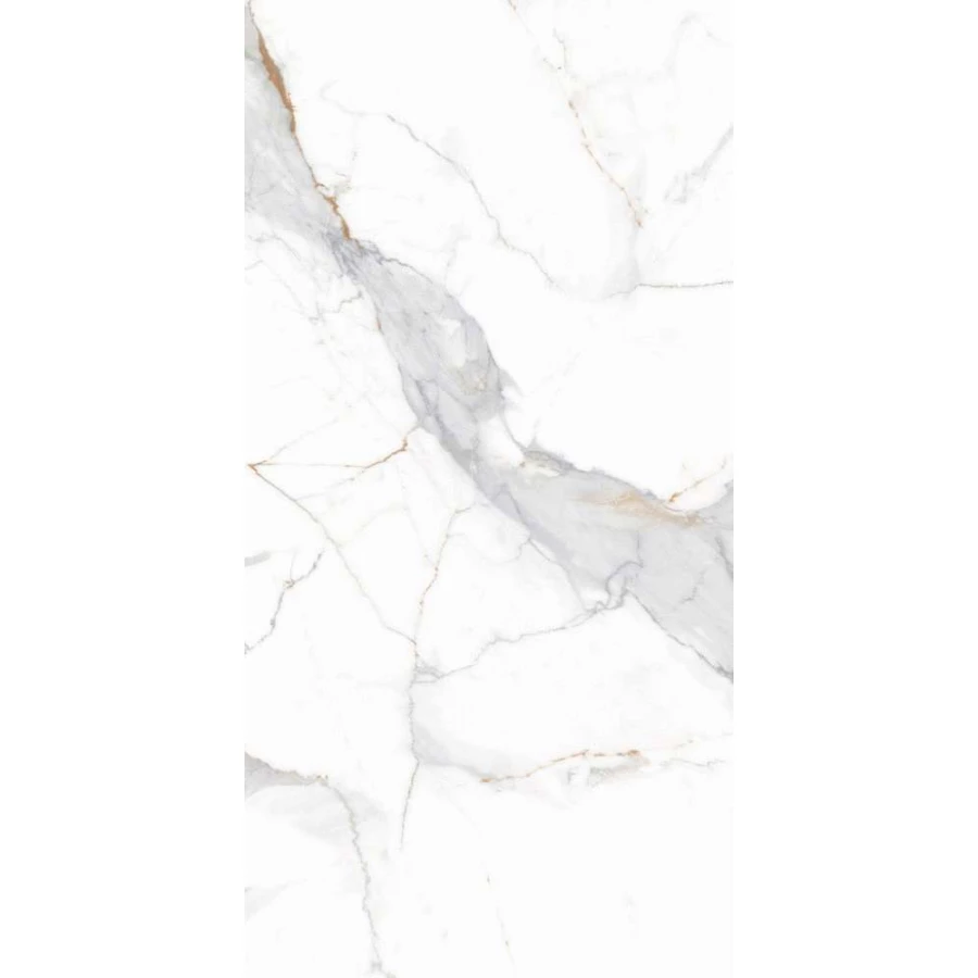 Керамогранит Global Tile Calacatta Imperial_GT Белый полированный GT120606103PR 120х60 см