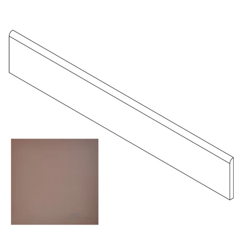Плинтус Грани Таганая Профи с завальцовкой шоколад матовый GT025M 120х9,5 см