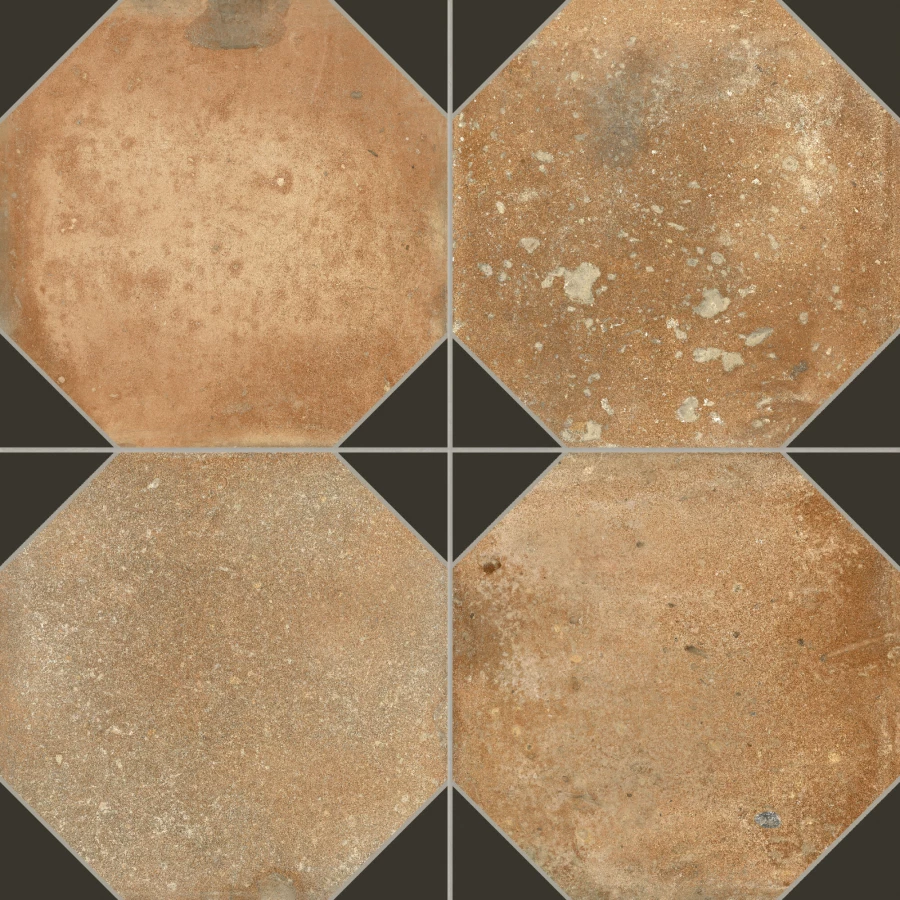 Керамогранит Peronda FS Nonna Black Decor LT матовый коричневый 3388941563 45,2х45,2 см