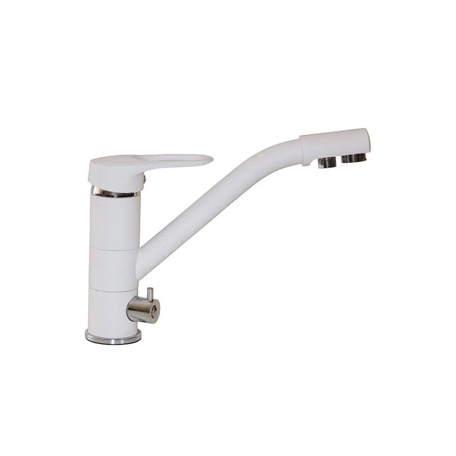 Смеситель для кухонной мойки MixLine ML-GS05 526216 белый