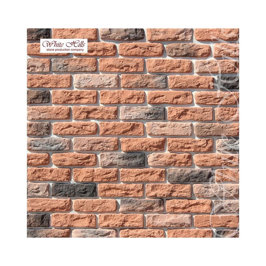 Плитка под кирпич White Hills Брюгге Брик 315-50 21х6,5х1,2–2 см