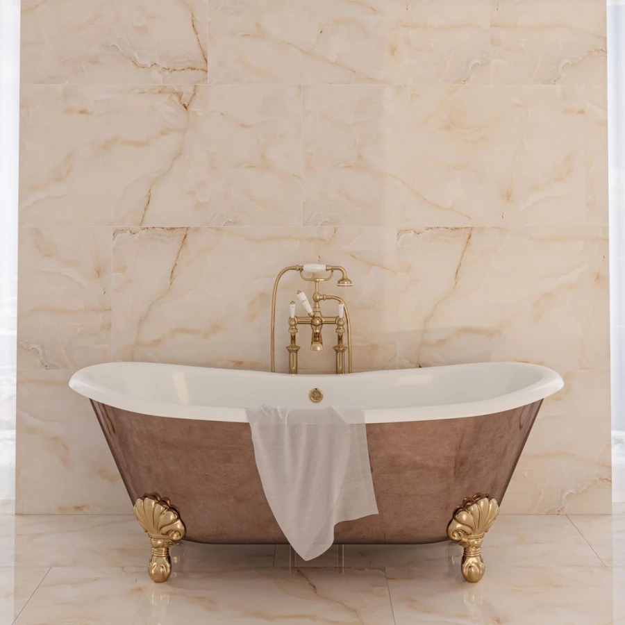 Керамогранит Neodom Concept Miel Polished глянцевый бежевый CV20190 120x60 см