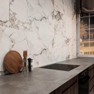 Керамогранит Arcadia Ceramica Malta Bianco Carving бело-серый CR4018-A 120х60 см