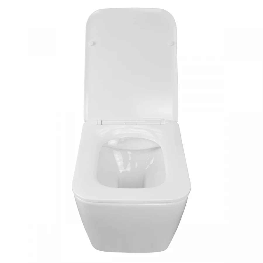 Унитаз подвесной Azario Boca безободковый с сиденьем микролифт AZ-2002 52х36х37 см