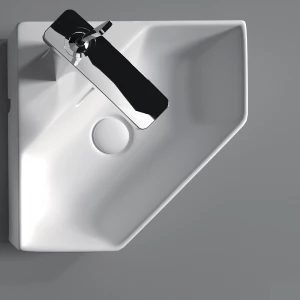 Раковина-чаша Sanita Luxe Line 49 угловая Белая LIN35SLWB01