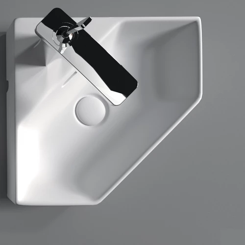 Раковина-чаша Sanita Luxe Line 49 угловая Белая LIN35SLWB01