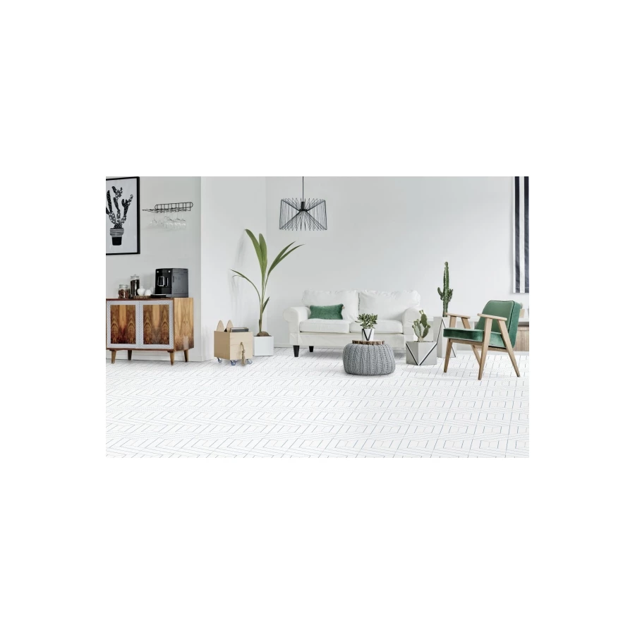 Керамогранит Codicer Hex. Porto Savona Blue бело-голубой 25x22 см