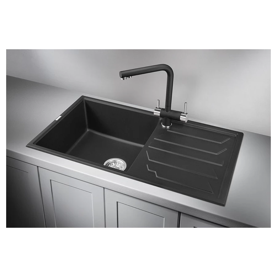 Кухонная мойка Granula 8601, ТУРМАЛИН 86x50 см