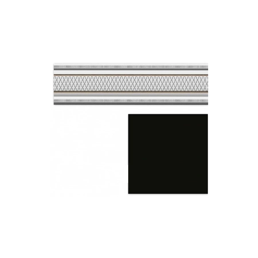 Бордюр Heralgi Garden Cenefa Classic Negro HRL000008 30х8 см