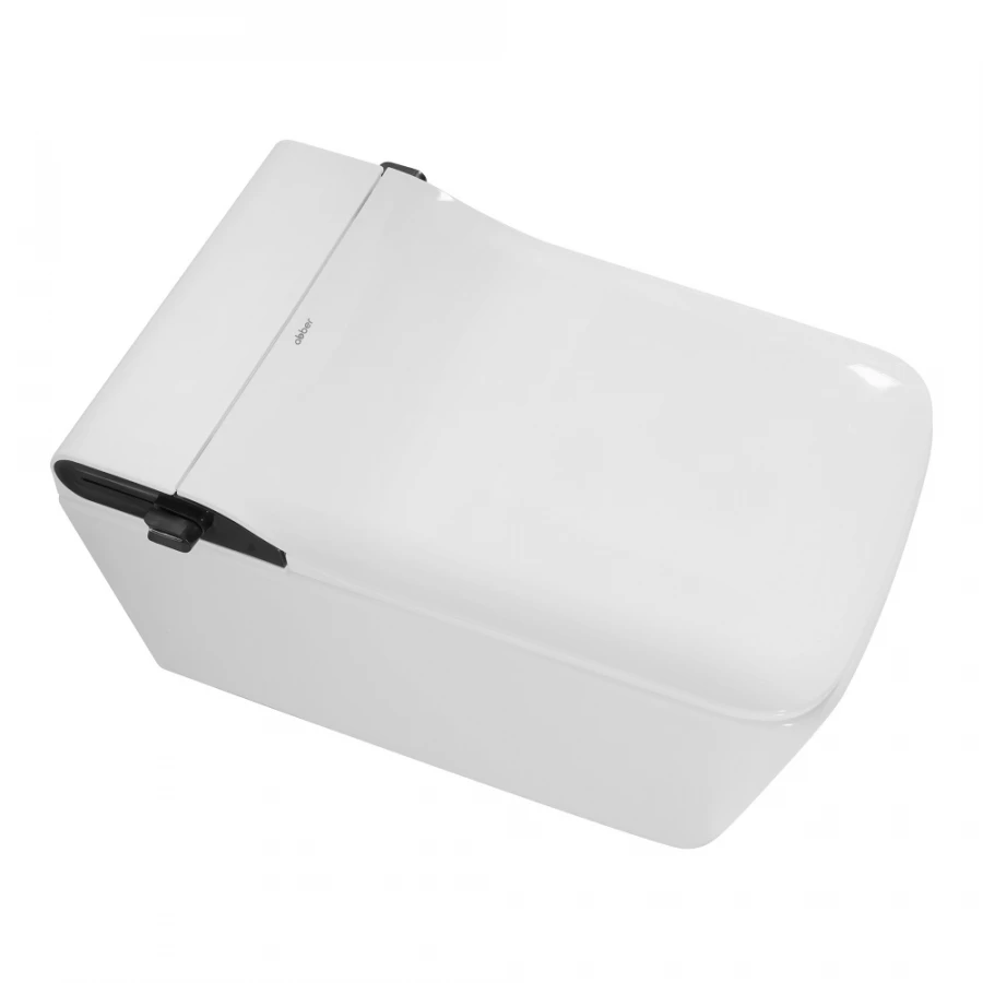 Электронный унитаз-биде Abber Rechteck подвесной белый AC1215S