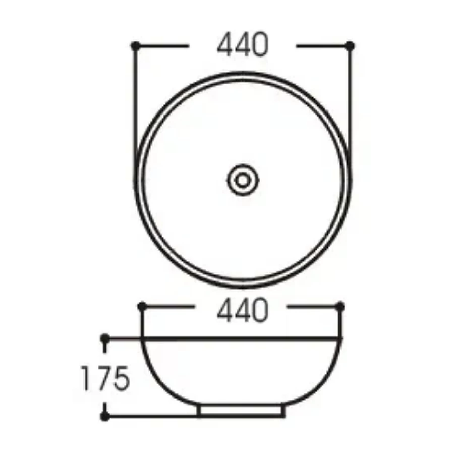 Раковина Aquatek для установки на столешницу AQ5354-00 44х44 см
