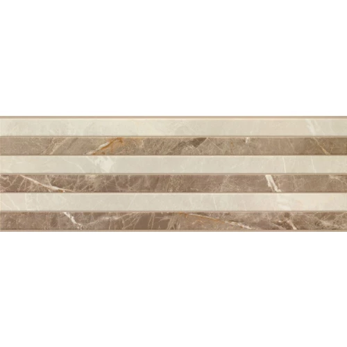 Керамическая плитка Porcelanite Dos Rev. 9520 Beige rect. relieve бежевый 30х90 см
