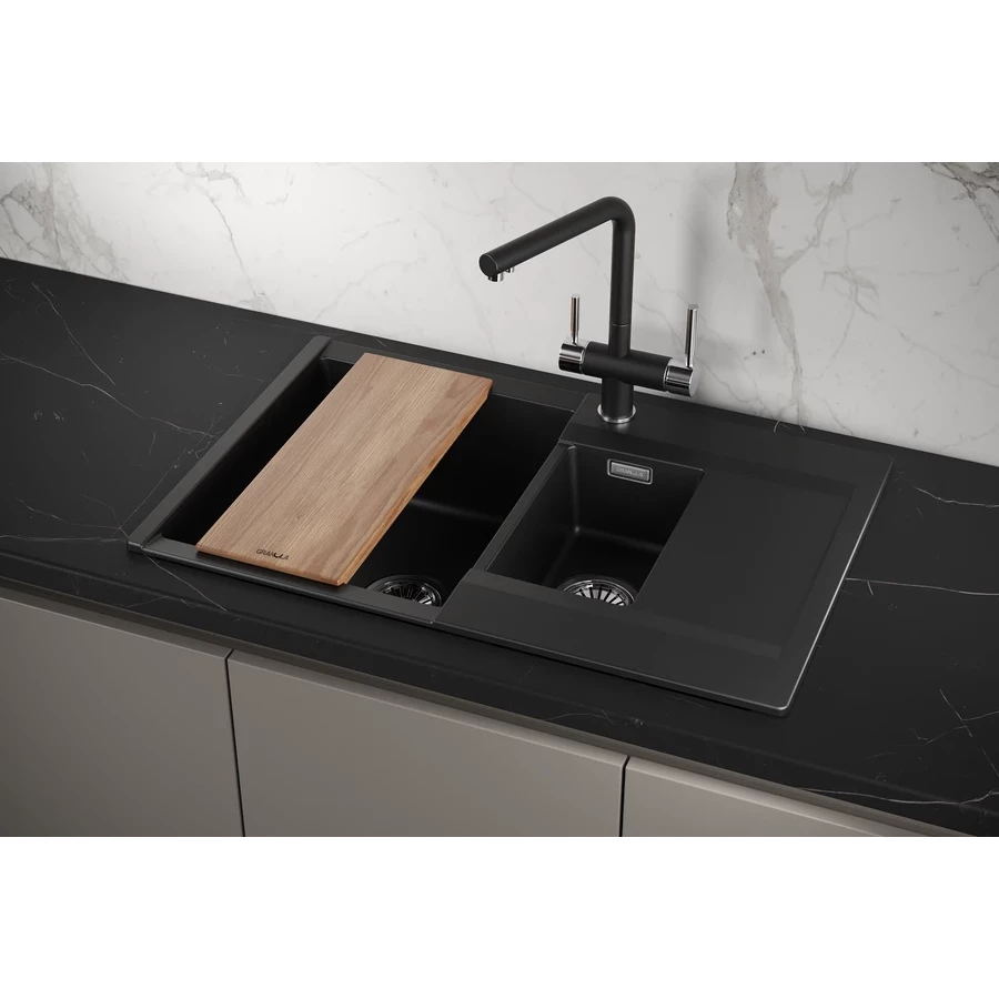 Кухонная мойка Granula Estetica 7808, ТУРМАЛИН 78x50x20 см