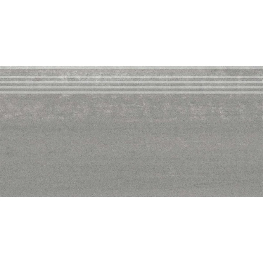 Ступень из керамогранита Kerama Marazzi Про Дабл матовая темн-серая DD201020R/GR 60х30 см