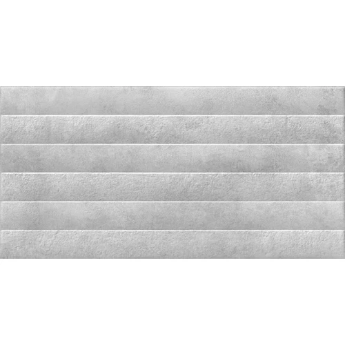 Плитка настенная Cersanit Brooklyn C-BLL522D рельеф светло-серый 29,8x59,8