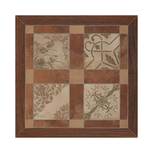 Керамогранит Шахтинская плитка Майорка коричневый микс КГ 01 40х40