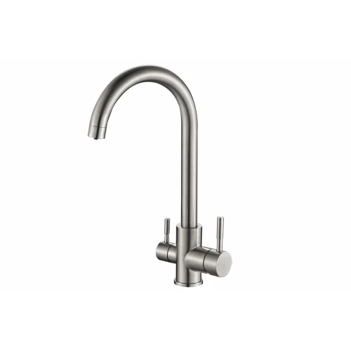 Смеситель для кухни Zorg Steel Hammer SH 713 Inox сталь