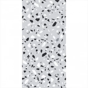 Керамическая плитка Bonaparte Royal Terrazzo Satin полуглянцевая светло-серая DK4847 80х40 см