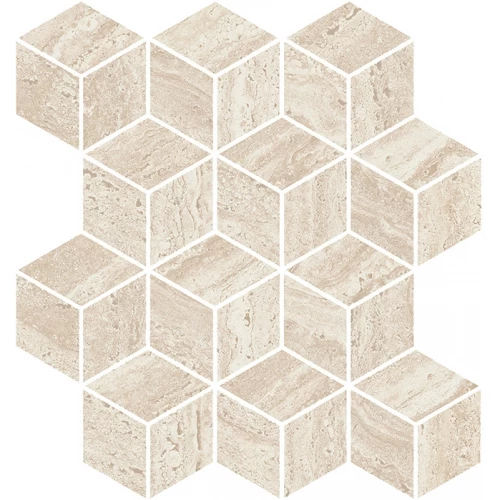 Декор Kerama Marazzi Про Травертин мозаичный обрезной матовый бежевый светлый KMD2MSM015BR 37x34,5 см