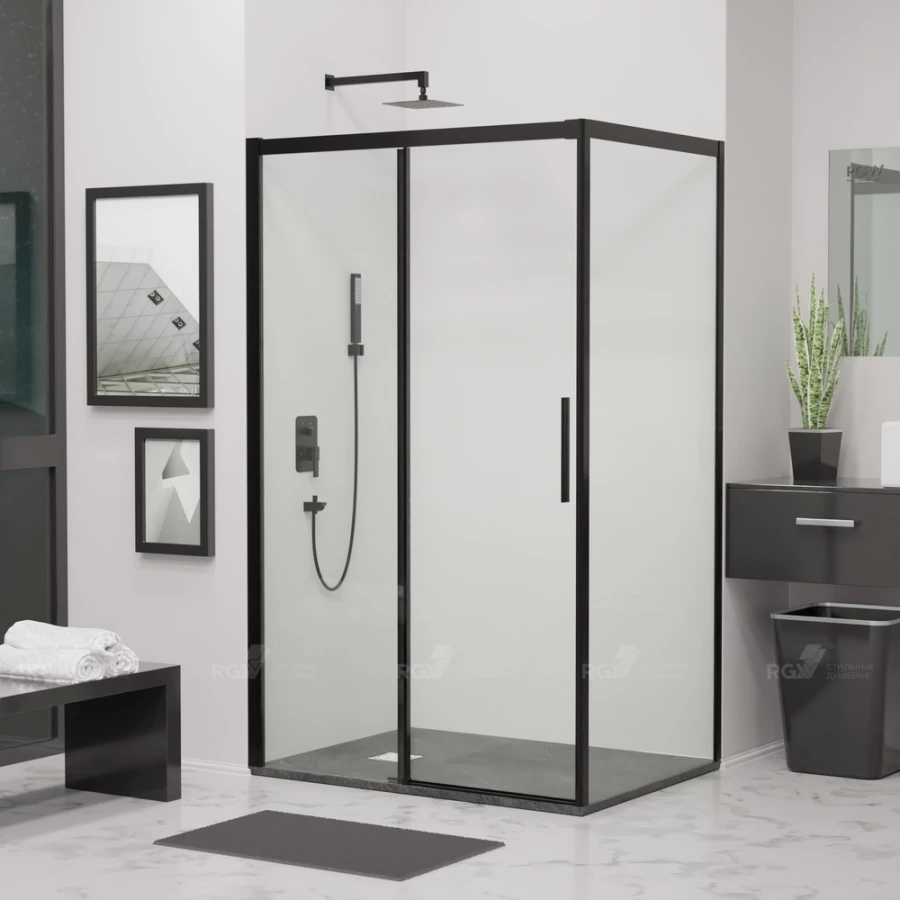 Душевой уголок RGW LE-41B LE-12B + Z-22B Прозрачное 34124107-14 170х100 см