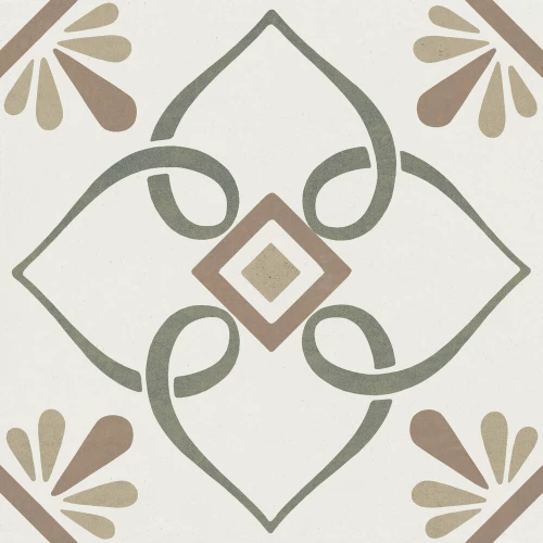 Керамогранит Harmony Peronda Provenza Green Petals матовый многоцветный 3386037790 22,3х22,3 см