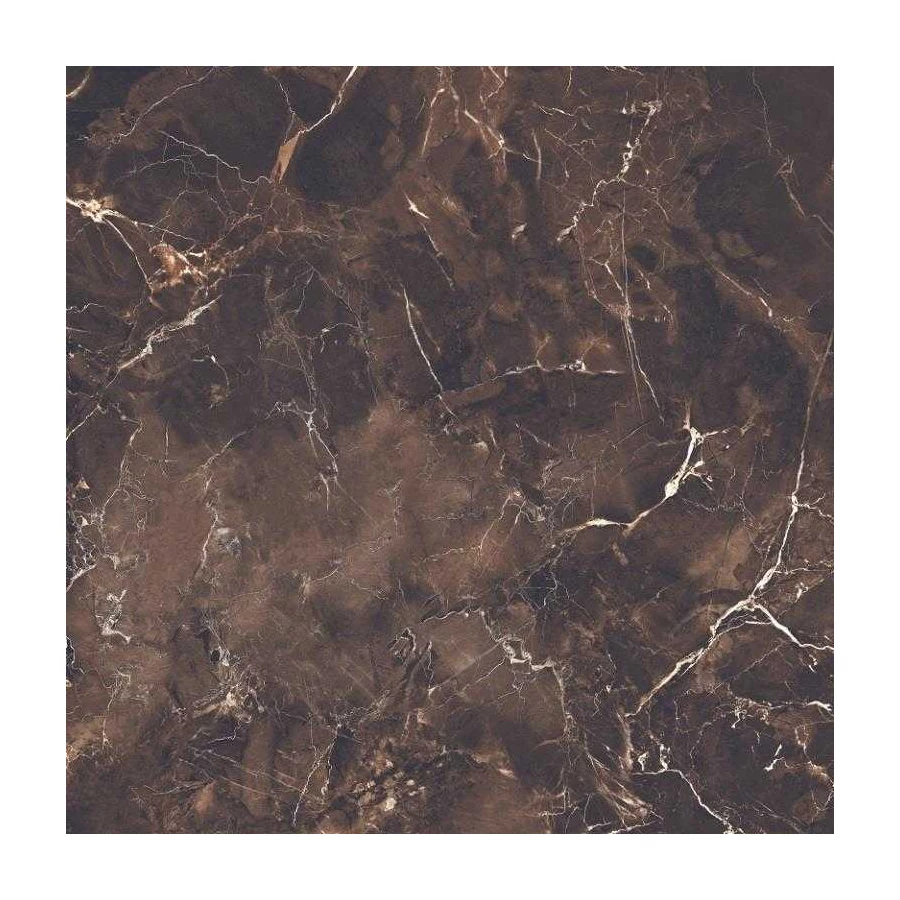 Керамогранит Velsaa Emperador-Daina Mramor Copper Slab black 60 коричневый 60*60 см