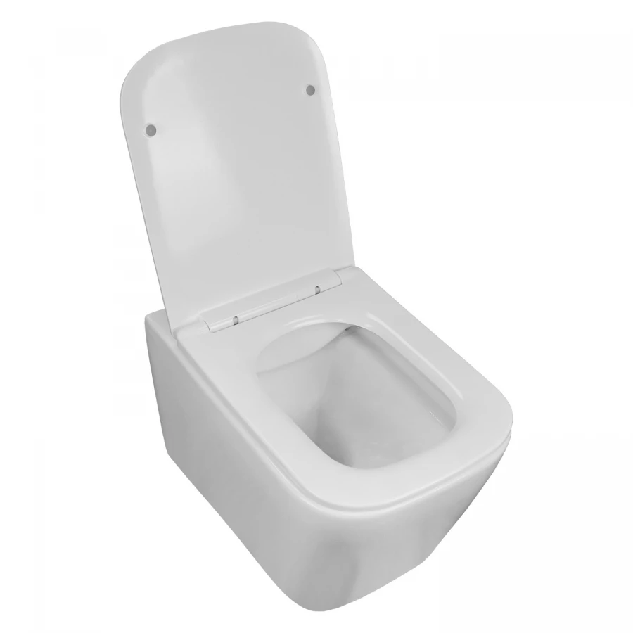 Унитаз подвесной Azario Boca безободковый c сиденьем микролифт AZ-1048 A 36х51х35 см