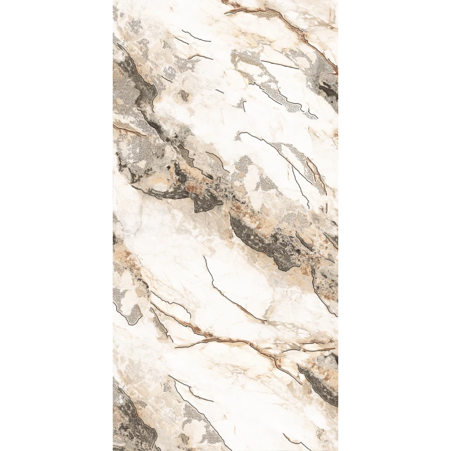 Керамогранит Casati Ceramica Carving Polished Gold GS Laos Gold Golden Carving золотой 120х60 см