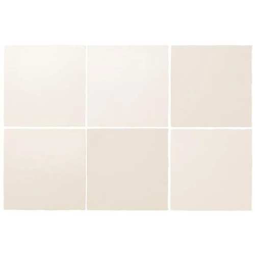 Плитка керамическая Equipe Магма Whите / Magma White матовая белая 24968 13,2х13,2 см