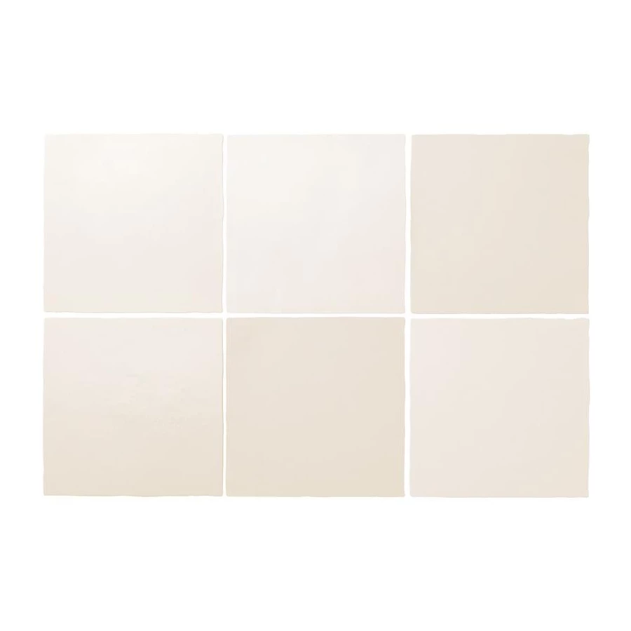 Плитка керамическая Equipe Магма Whите / Magma White матовая белая 24968 13,2х13,2 см