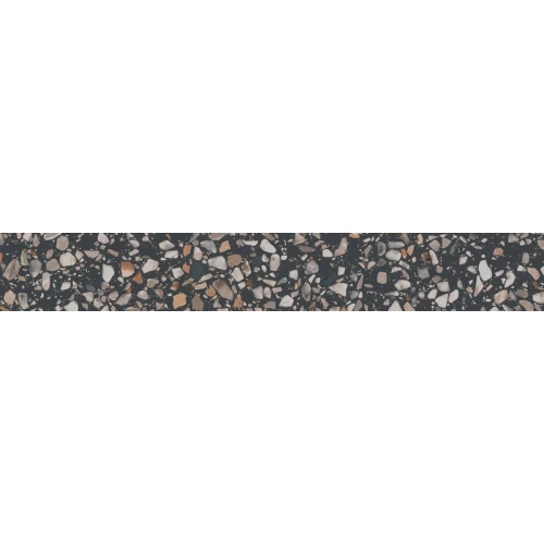 Керамогранит Kerama Marazzi Бричиола Плинтус обрезной матовый чёрный KM6060G0021RBT6 60x9,5 см