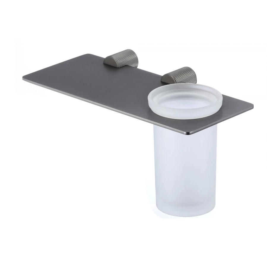 Стакан Savol стеклянный с настенным держателем S-002158Q