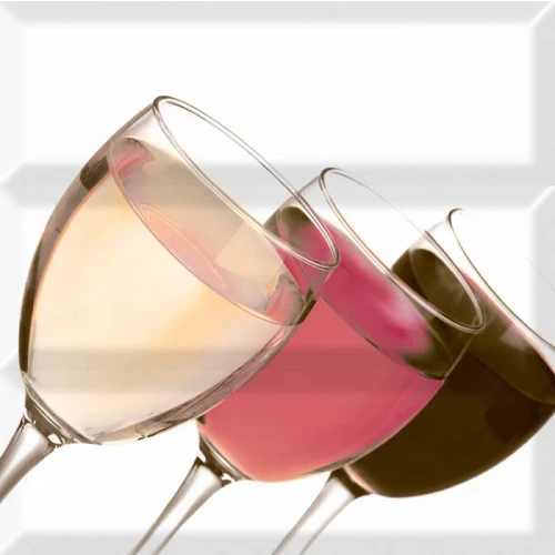 Плитка настенная Absolut Keramika Monocolor Composicion Wine 02 глянцевая белая AK0656 30x30 см