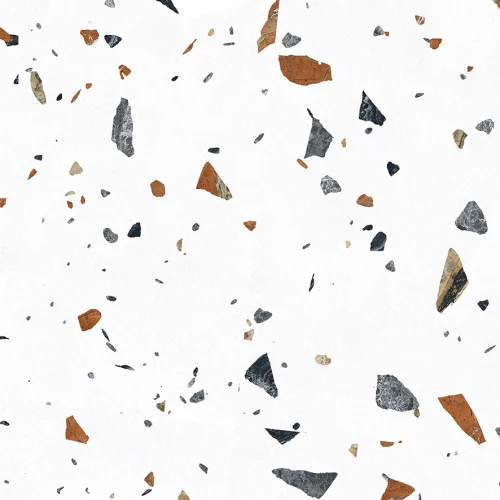 Керамогранит Laparet Terazzo Bianco карвинг матовый цветной 60х60 см