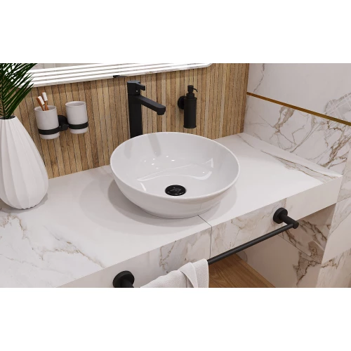 Раковина накладная Sanita Luxe Art Cut ART40SLWB01C