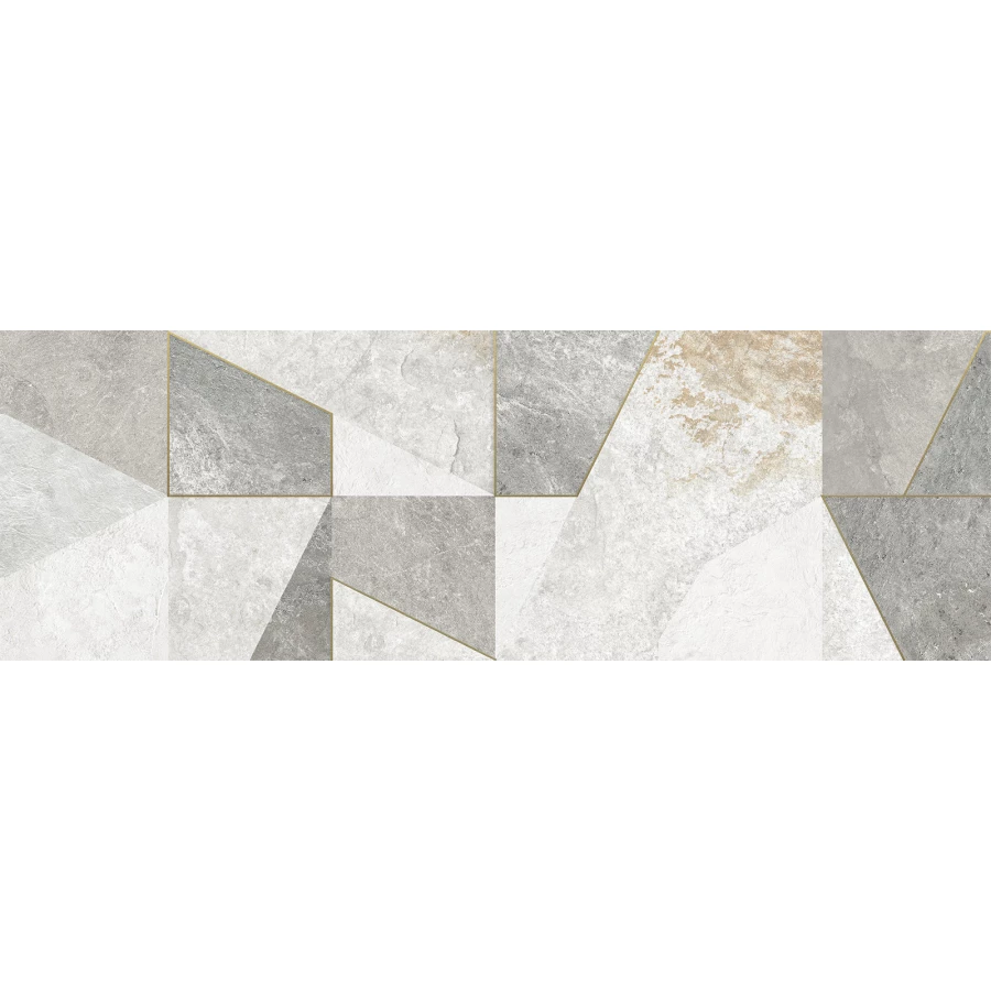 Плитка настенная ALMA Ceramica Land матовая серая TWU3090LAN17R 90х30 см