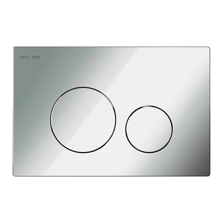 Клавиша для инсталляции пневматическая Am Pm Pro L пластик глянцевый хром I049051