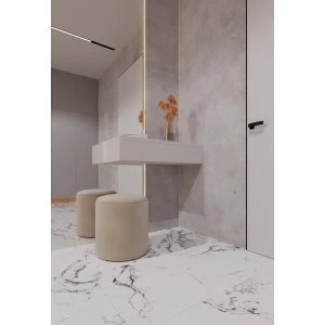 Керамогранит Arcadia Ceramica Borghini Silver Carving белый CR4006-A 60х60 см