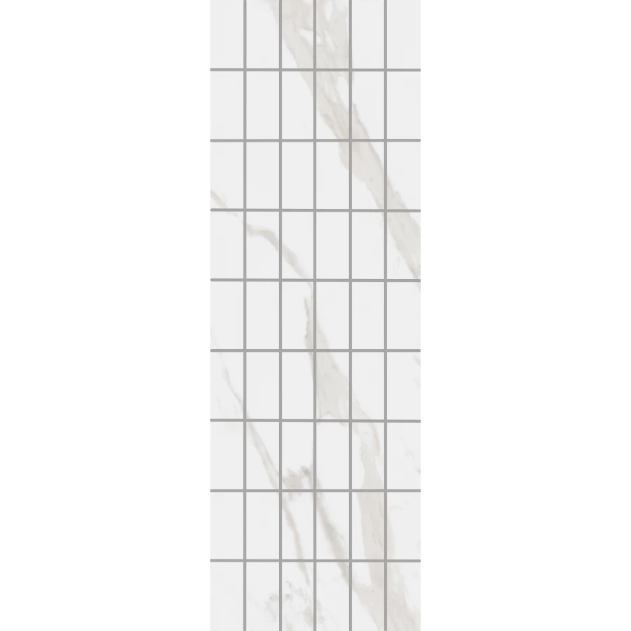 Декор чипсет Kerama Marazzi Алентежу обрезной матовый белый KMD2PTG007BR 89,5х30 см