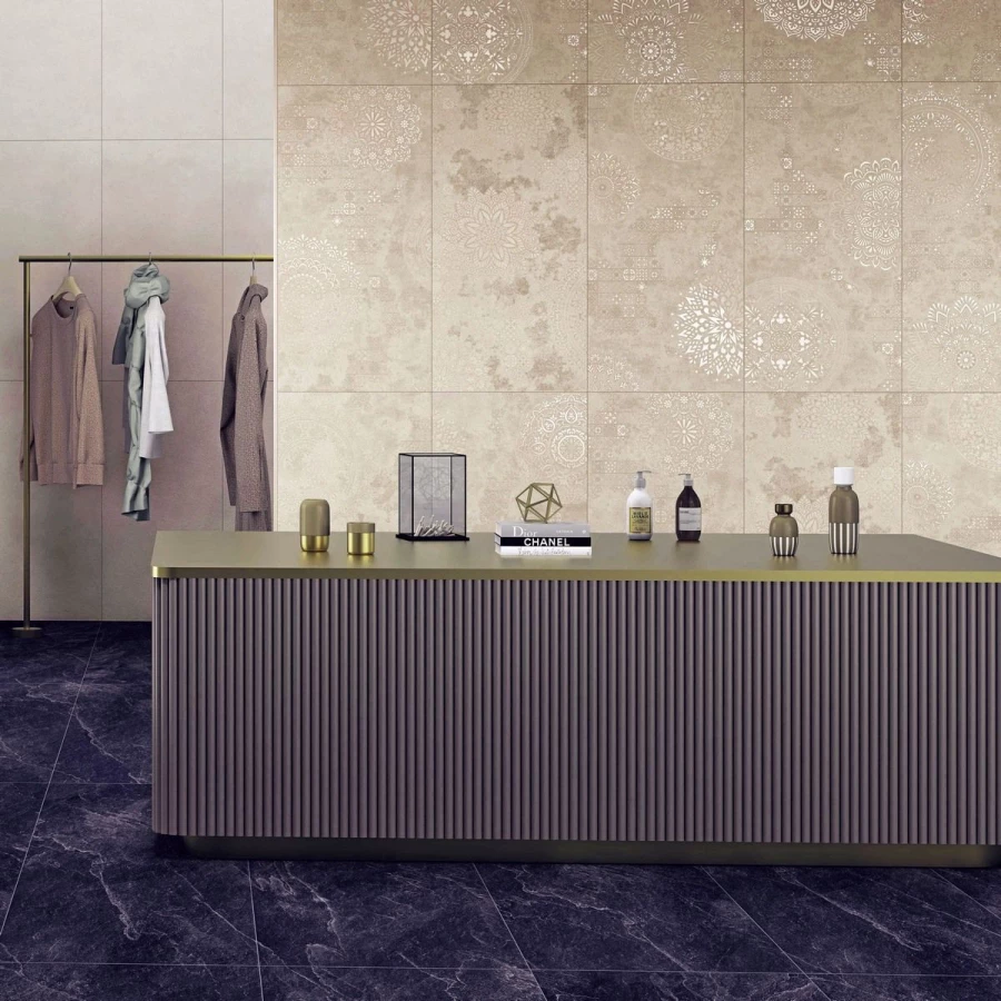 Керамогранит Neodom Stone Egypt Gris Decor Matt Shape матовый серый N40034 120х60 см