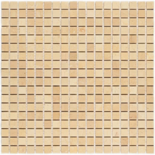Мозаика Bonaparte Каменная мозаика Sorento-15 slim Pol 15х15 бежевая 30,5х30,5 см