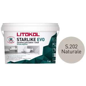 Затирка Litokol Starlike EVO эпоксидная двухкомпонентная S.202 Naturale L0485220002 1 кг