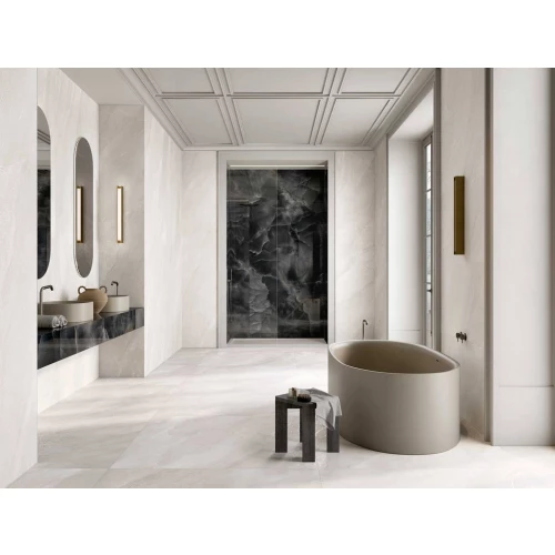 Керамогранит Fondovalle Слатен Стоне Уайт 3Д Теxтуре / Slaten Stone White 3D Texture белый SLA050 120х60 см