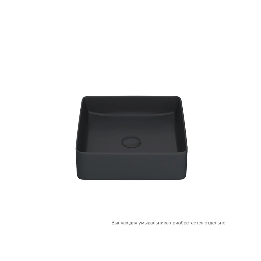 Умывальник накладной Iddis Slide SLIBM01i27 черный 36х36 см