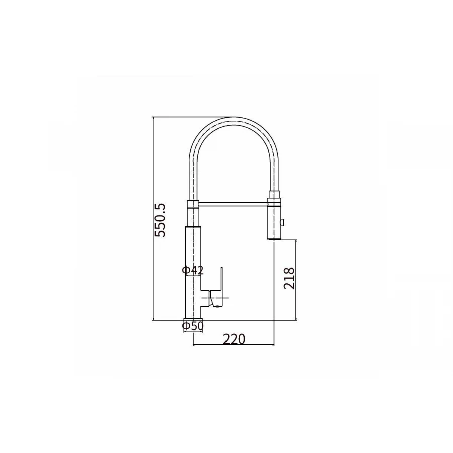 Смеситель для кухни Fashun A54102-12