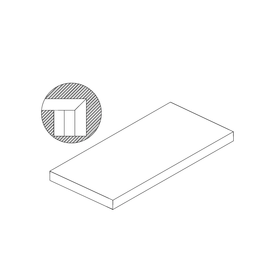 Ступень ТехноАрт керамогранит составная угловая фронт и торец с 2 усилителями РСУБ120 многоцветная 120х30 см